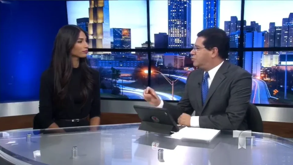 Marianny Egurrola, Miss Georgia USA 2018, in a television interview